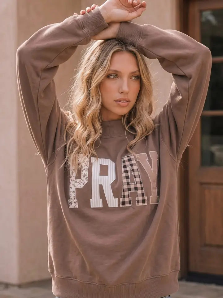 Krista PRAY Patchwork Sweatshirt