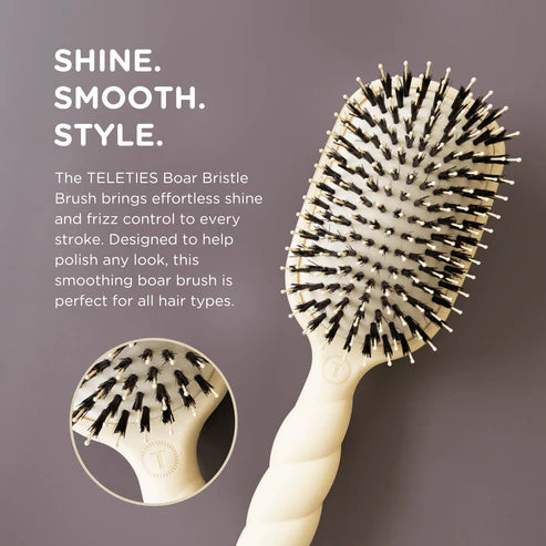 TELETIES Boar Bristle Hair Brush