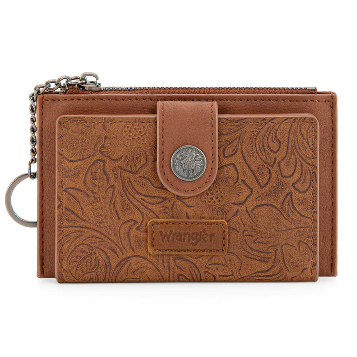 Crystal Floral Embossed Wallet