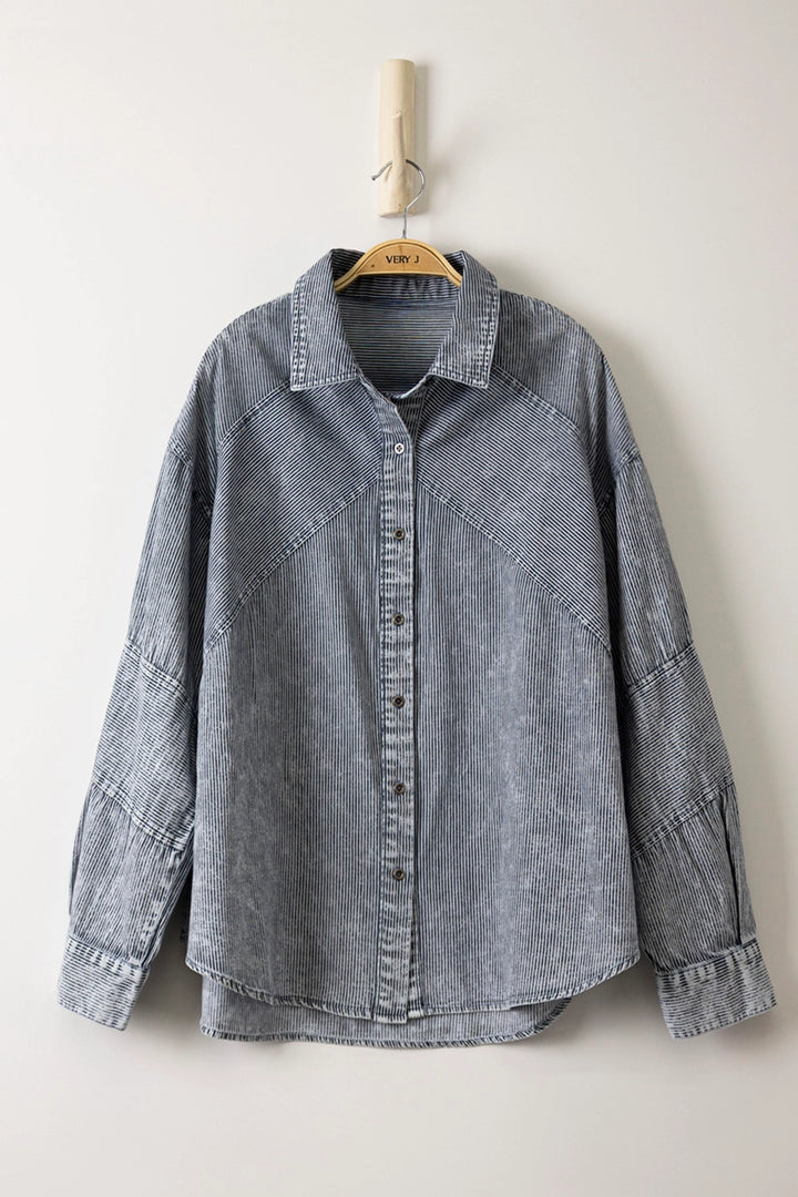 Brenna Mineral Wash Chambray Shirt