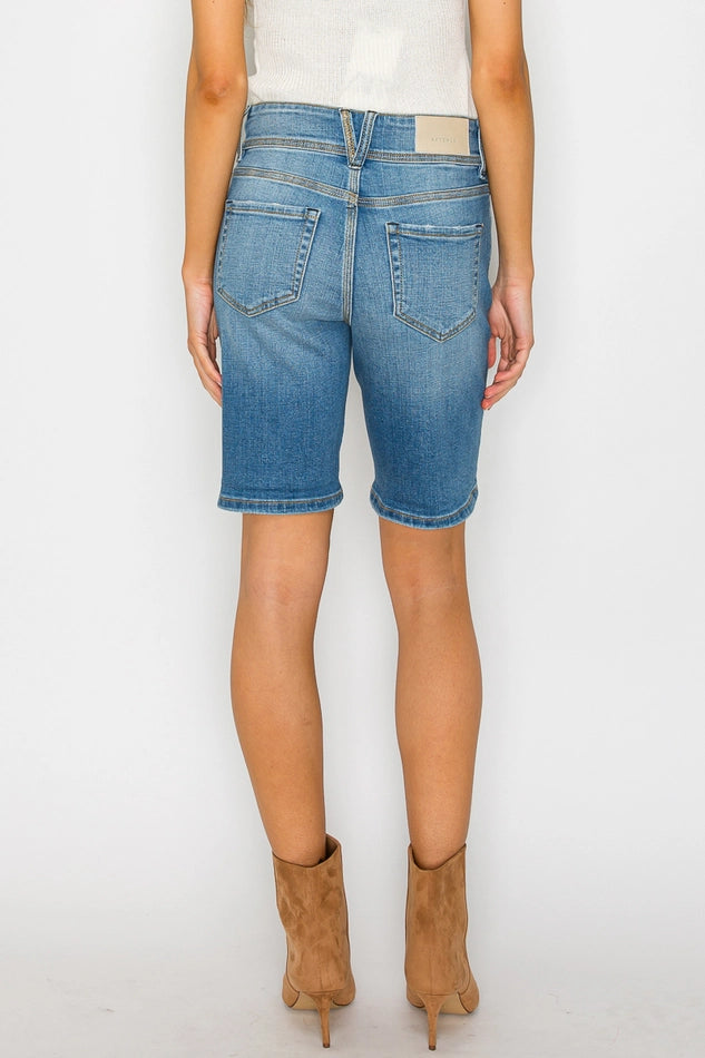 Maribel High Rise Bermuda Shorts