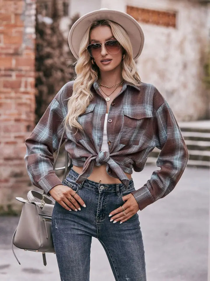 Dana Relaxed Plaid Button Up