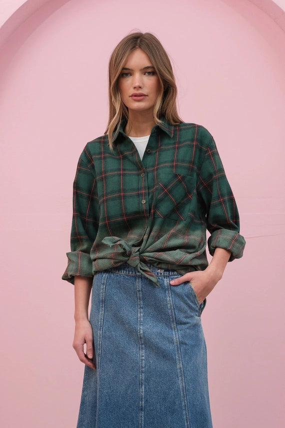 Blaire Plaid Button Up