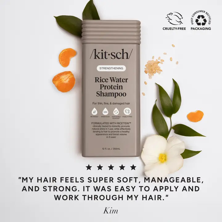 Kitsch Rice Water Protein Strengthening Shampoo