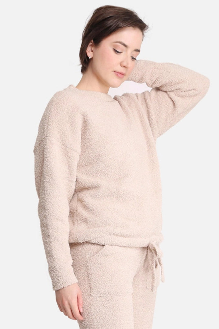 Helena Solid Color Lounge Sweater