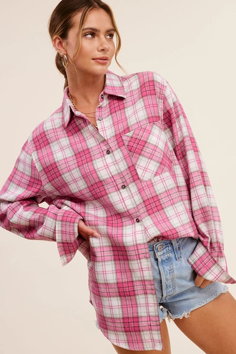 Lorelei Relaxed Plaid Button Down