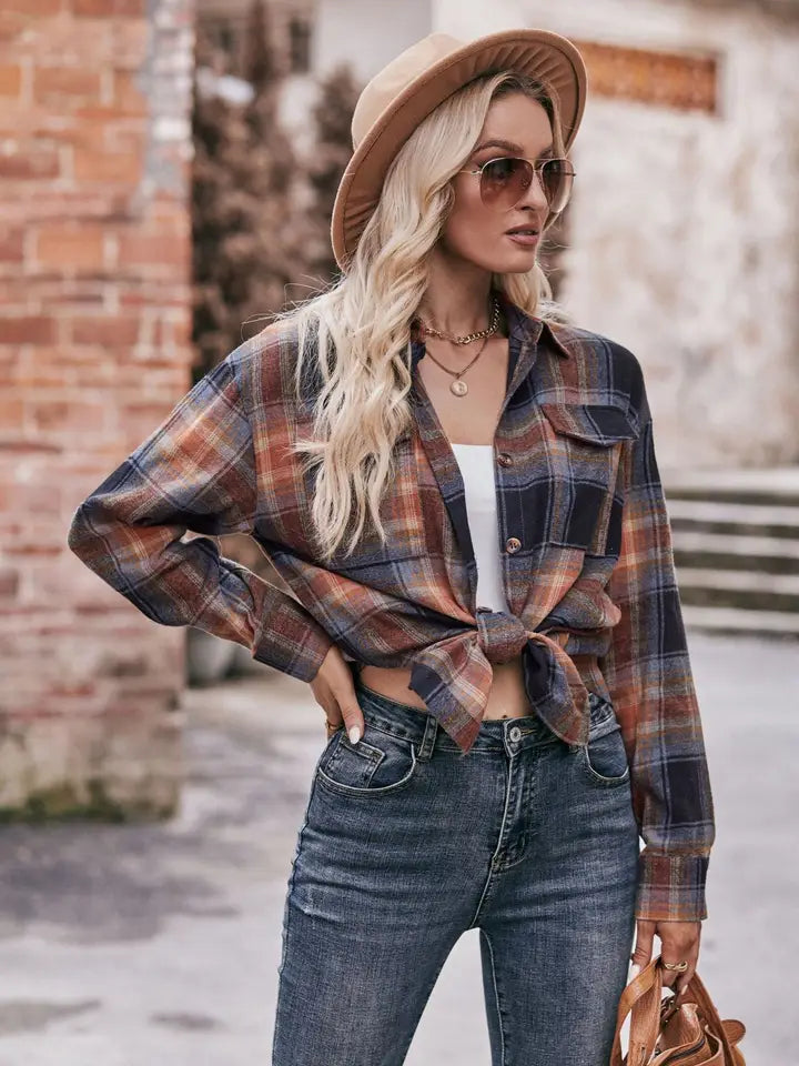 Dana Relaxed Plaid Button Up
