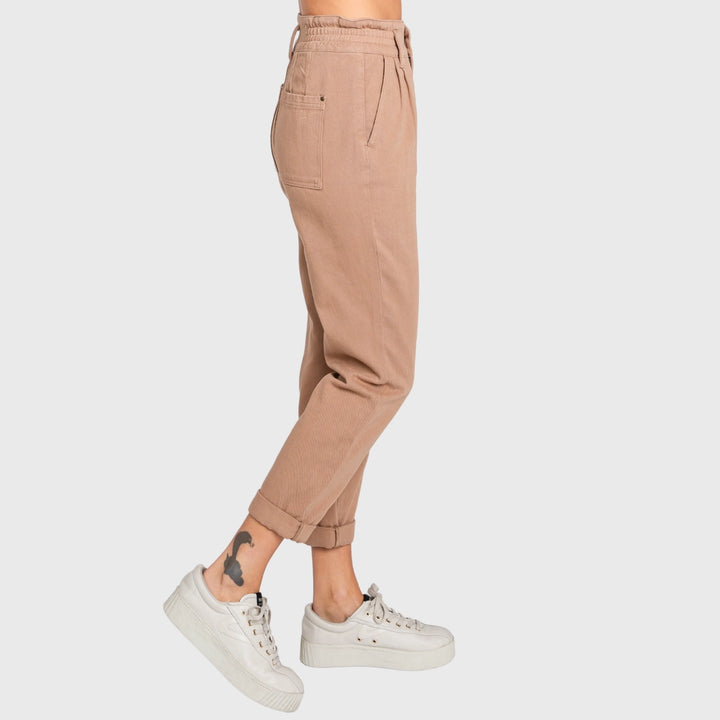 Claudette High Rise Paper Bag Mom Jeans