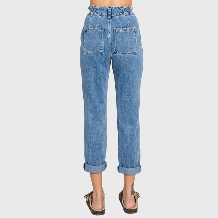 Winona High Rise Paper Bag Mom Jeans