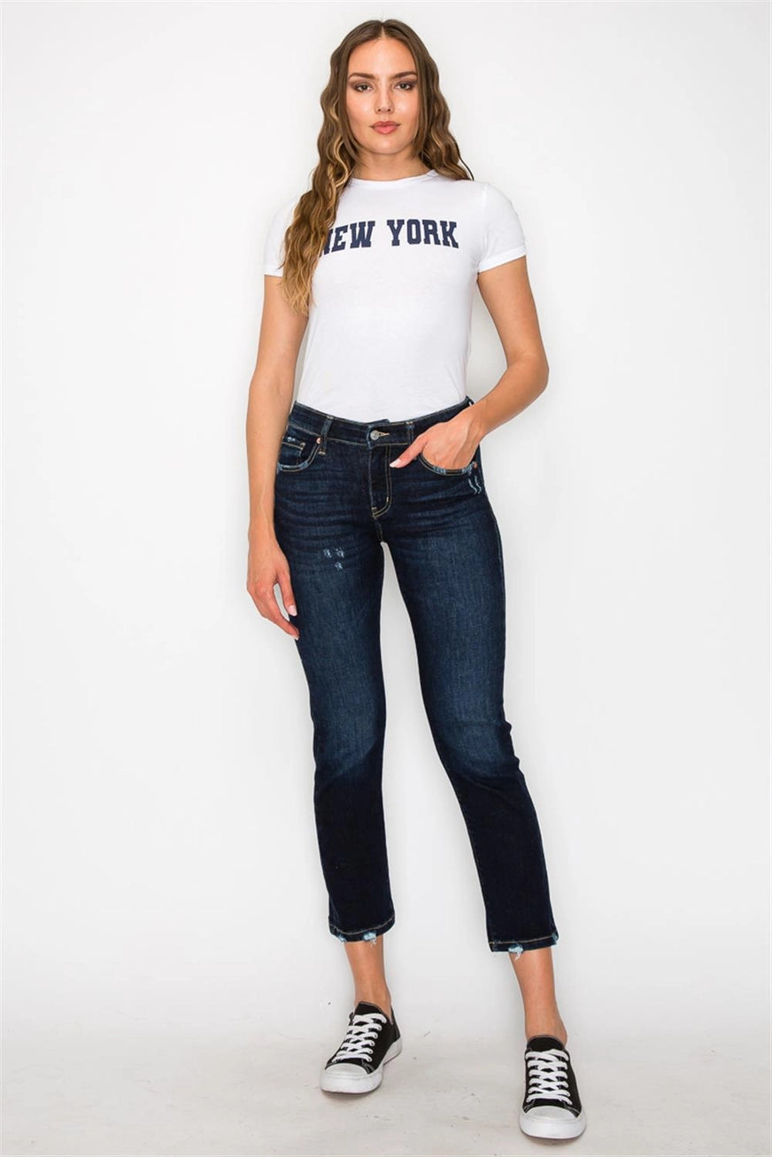 Quincy Skinny Straight Jeans