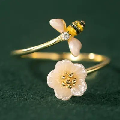 Becca Bee and Blossom Adjustable Ring