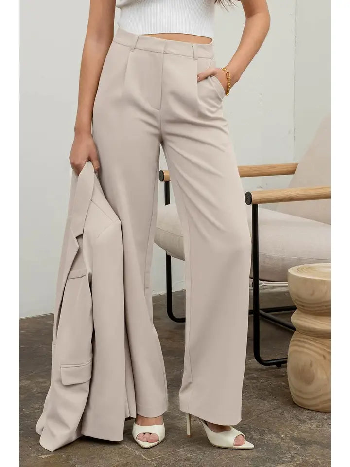 Sydney High Waisted Wide Leg Pants