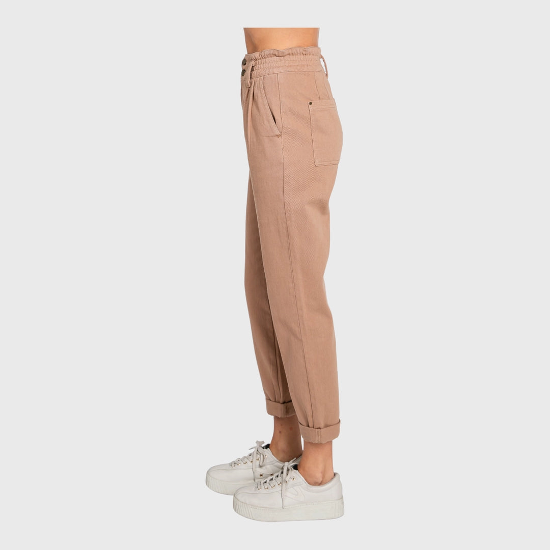 Claudette High Rise Paper Bag Mom Jeans