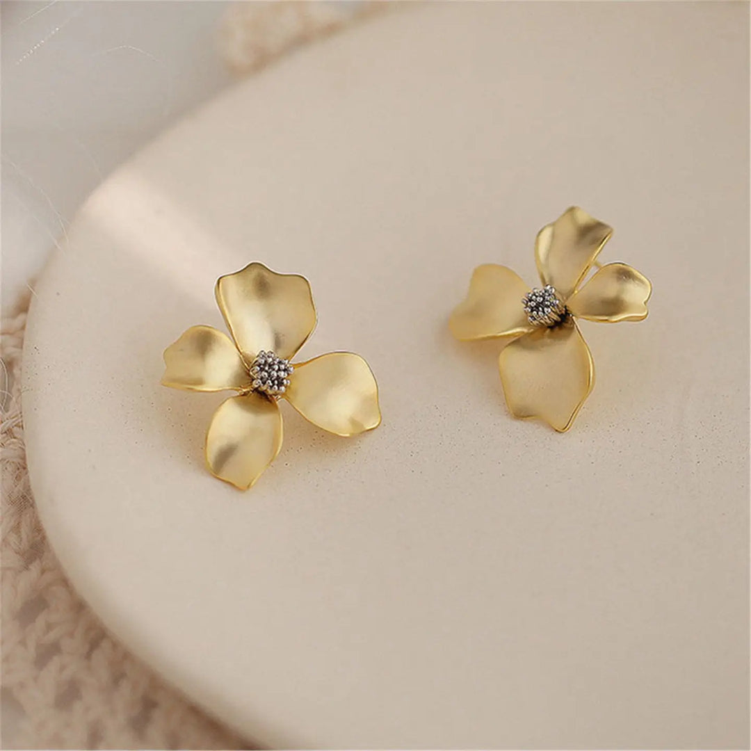 Tabitha Gold Floral Earrings