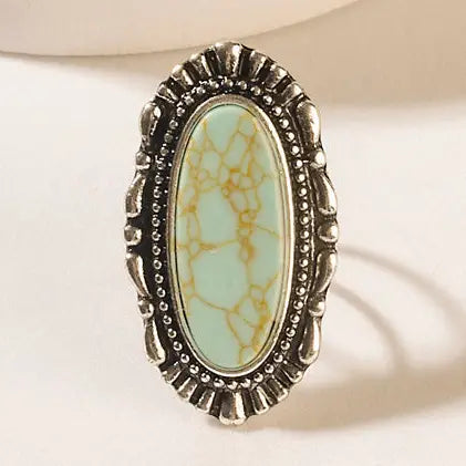 Elara Turquoise Statement Ring