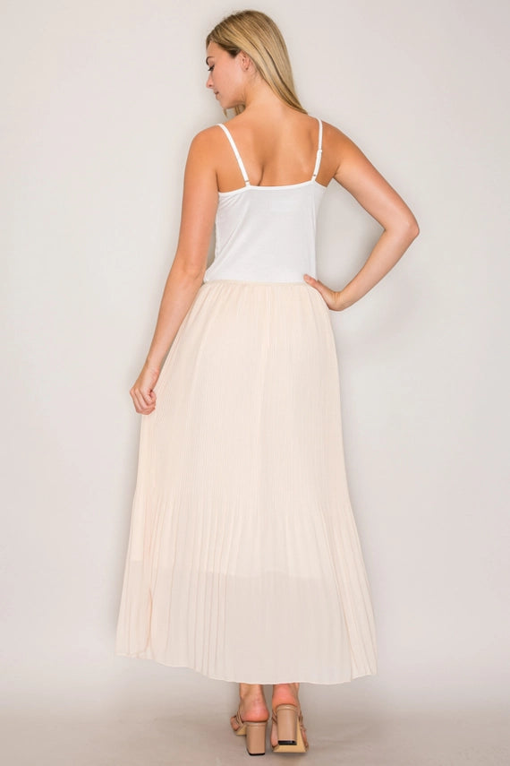 Brooke Pleated Maxi Skirt