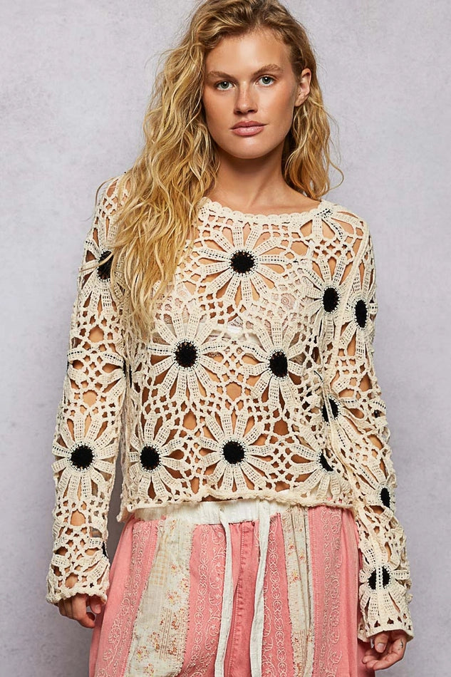 Marigold Crochet Sweater