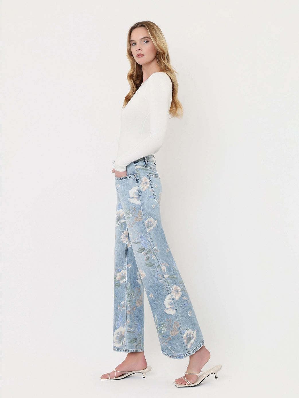 Melissa Floral Vintage Flare Jeans