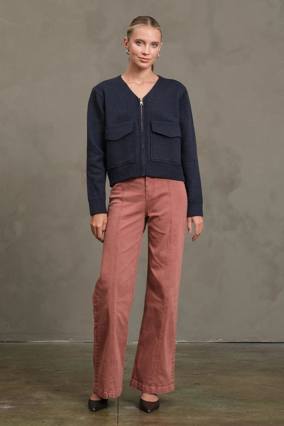 Ashley Vintage Seam Wide Denim