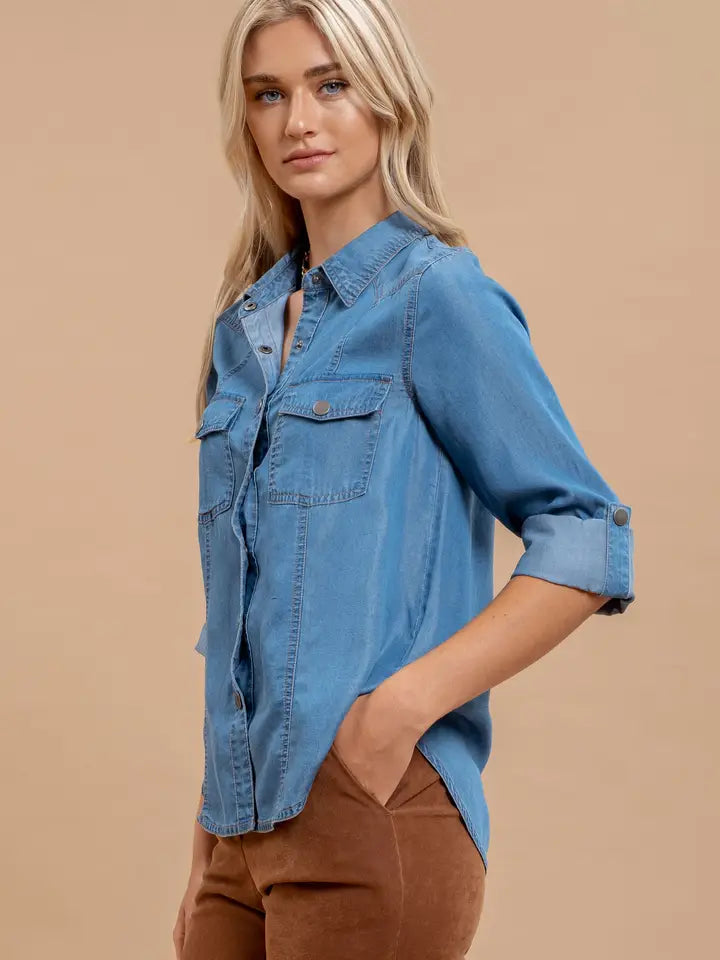 Conley Chambray Button Down