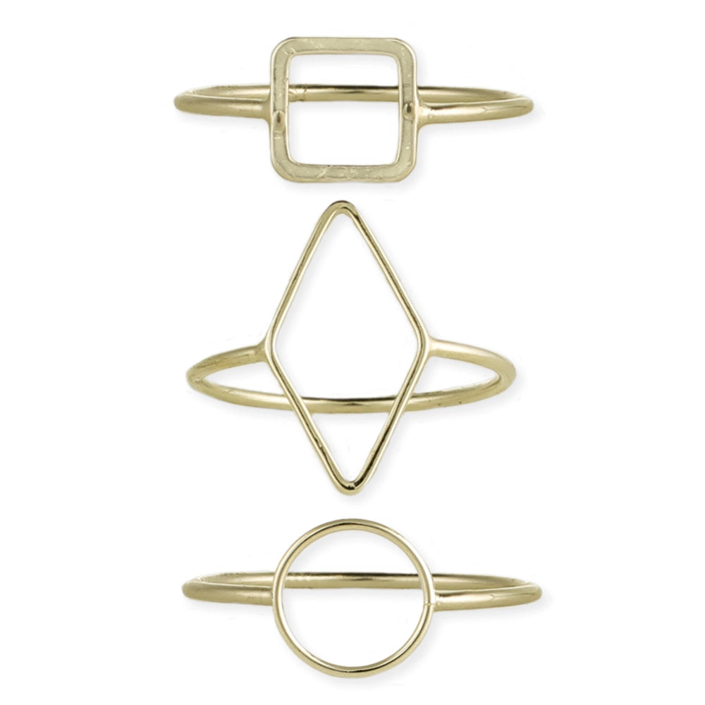 Emerson Minimalist Gold Shape Ring