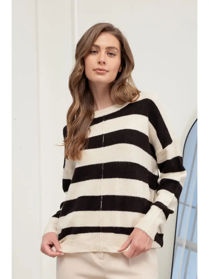 Tallulah Stripe Crew Sweater