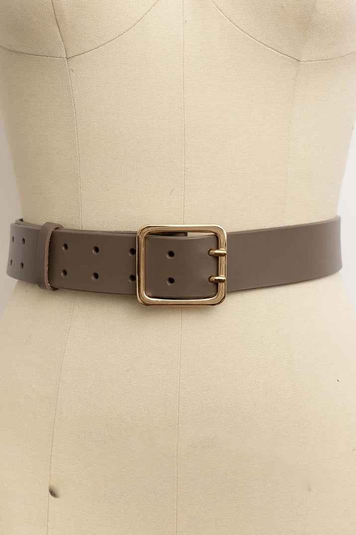 Nancy Double Pronged Leather Belt