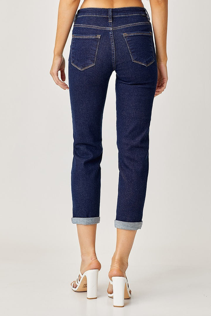 Talia Mid Rise Girlfriend Jeans