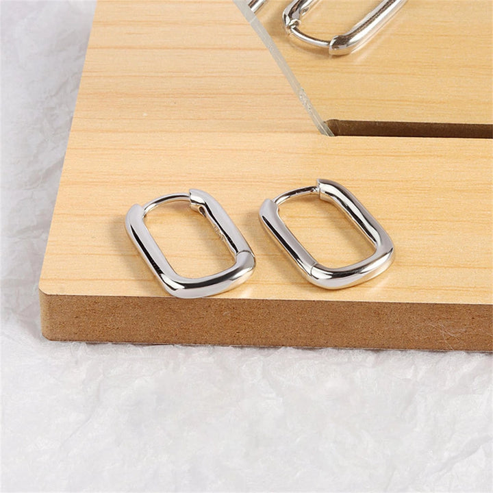 Rebel Minimalist Rectangular Earrings