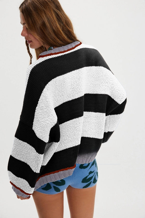 Bethany Striped Knit Sweater