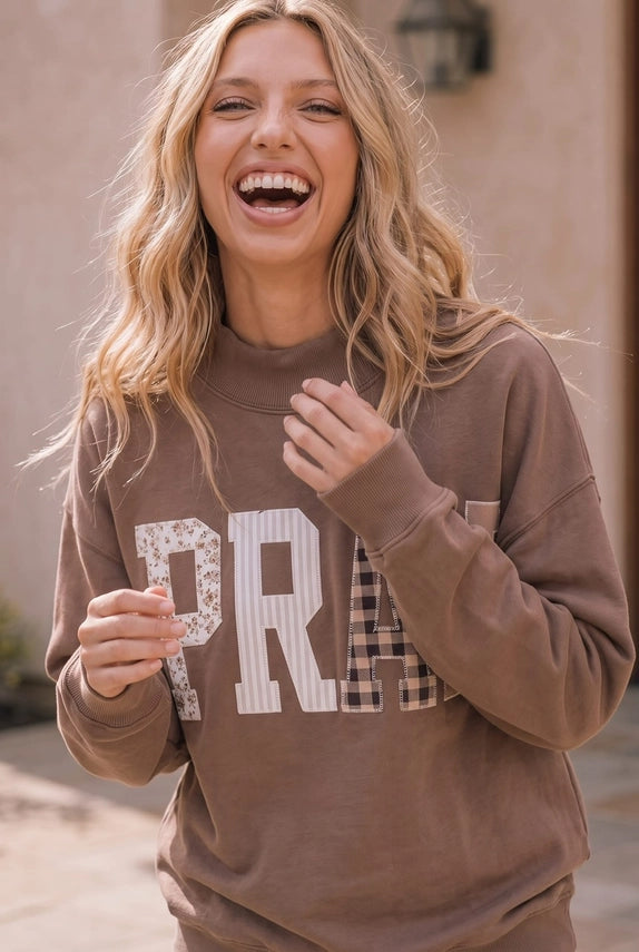 Krista PRAY Patchwork Sweatshirt