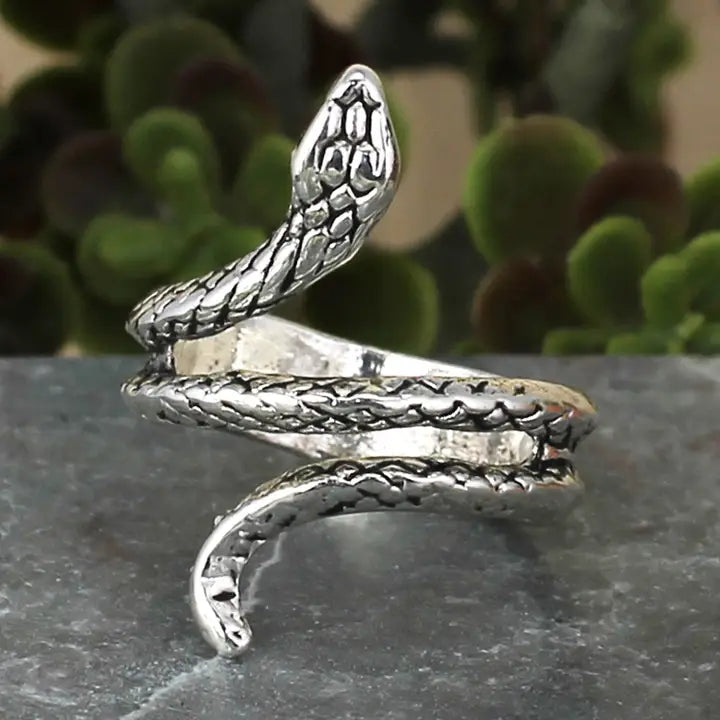 Vespera Coiled Snake Ring