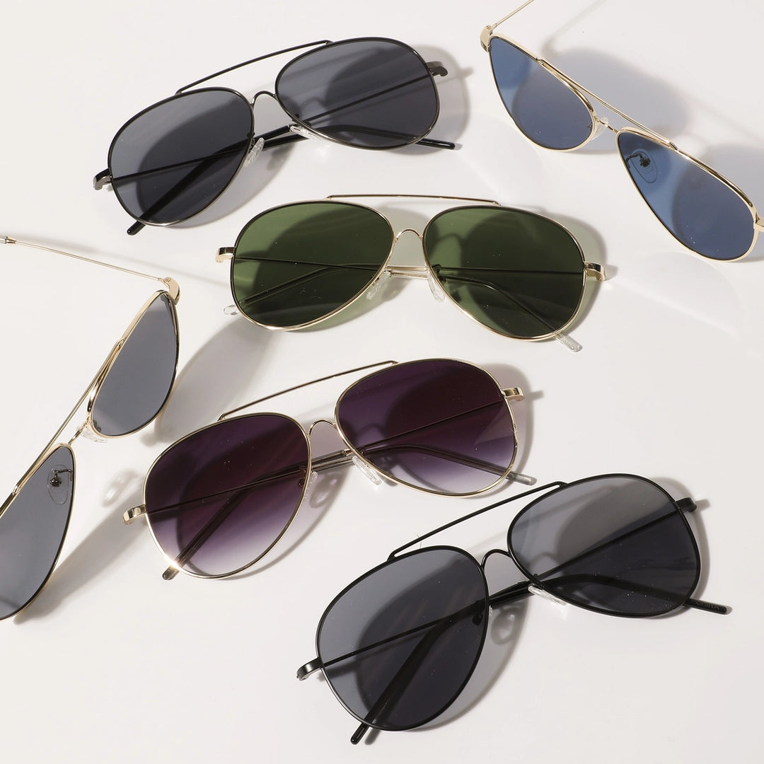 Jackie Tinted Metal Frame Aviator Sunglasses
