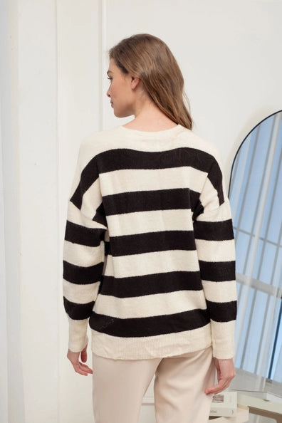 Tallulah Stripe Crew Sweater