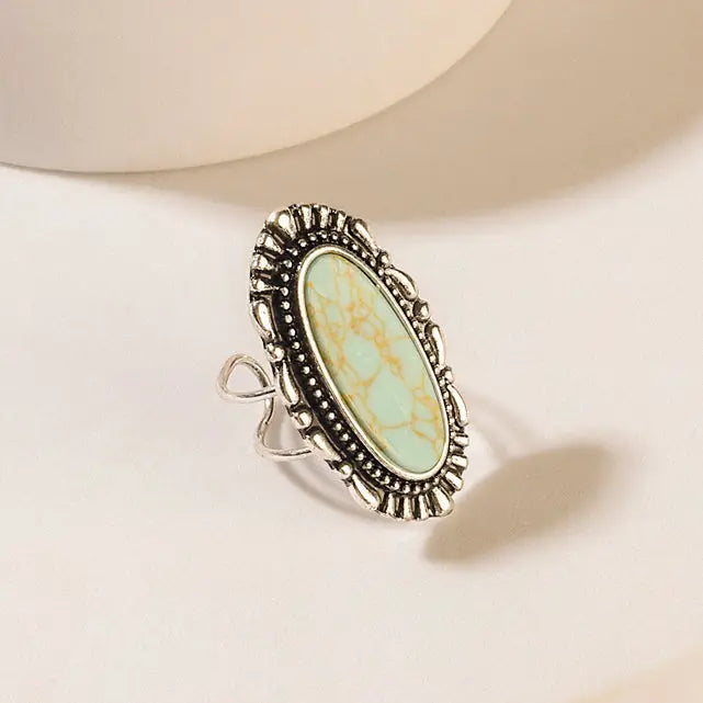 Elara Turquoise Statement Ring