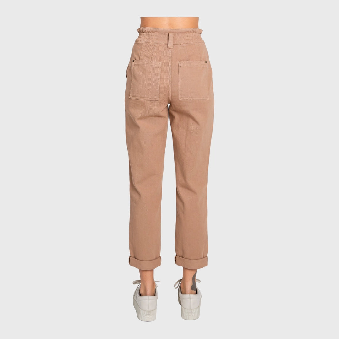 Claudette High Rise Paper Bag Mom Jeans
