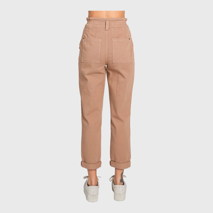 Claudette High Rise Paper Bag Mom Jeans