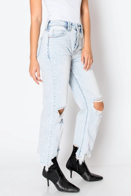 Tanili Tummy Control High Rise Straight Jeans