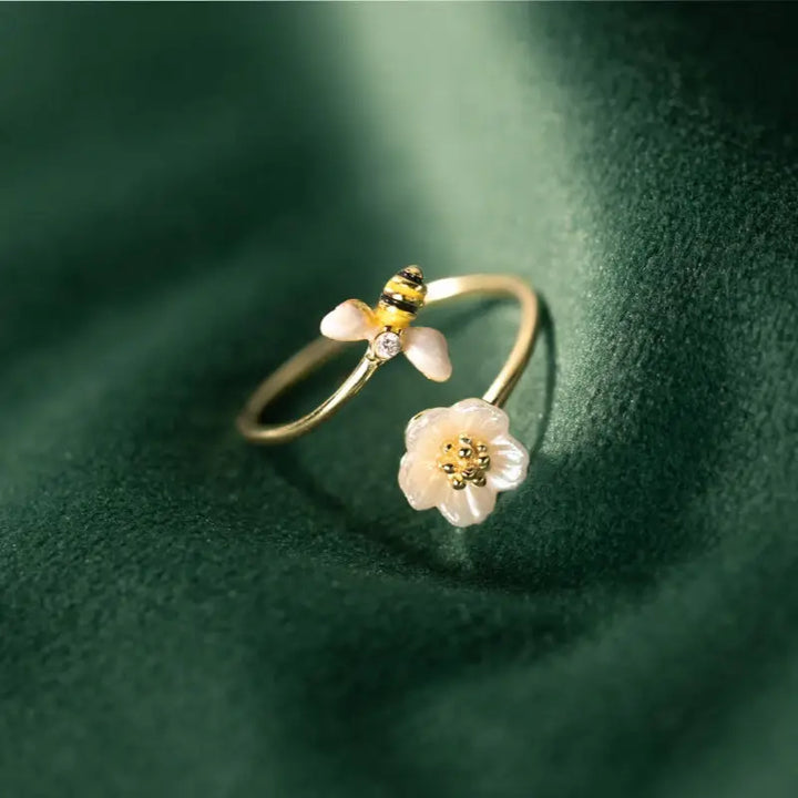 Becca Bee and Blossom Adjustable Ring