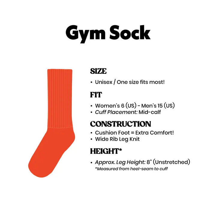 Easily Distracted By Snacks Gym Crew Socks