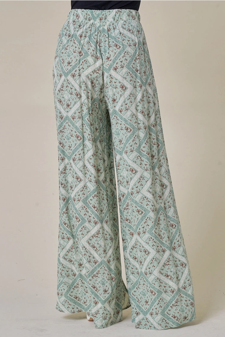 Reiko Linen Pants with Front Slit