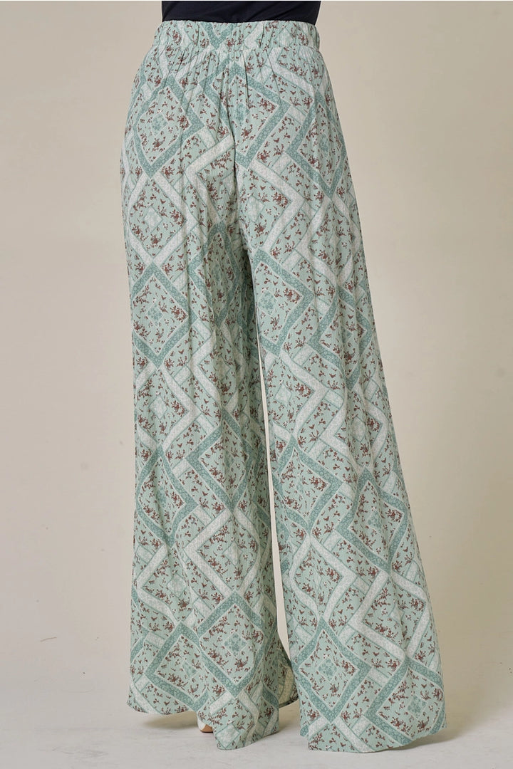 Reiko Linen Pants with Front Slit