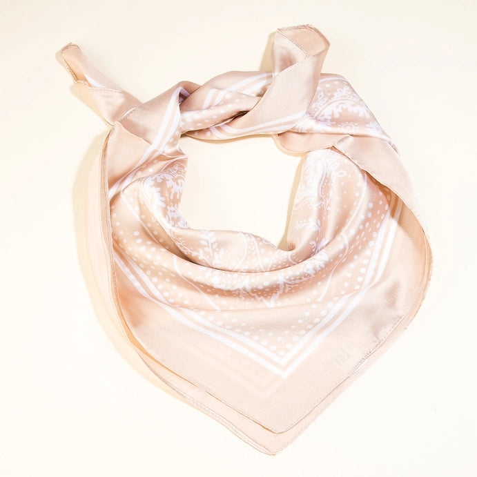 Kehlani Light Paisley Design Square Scarf