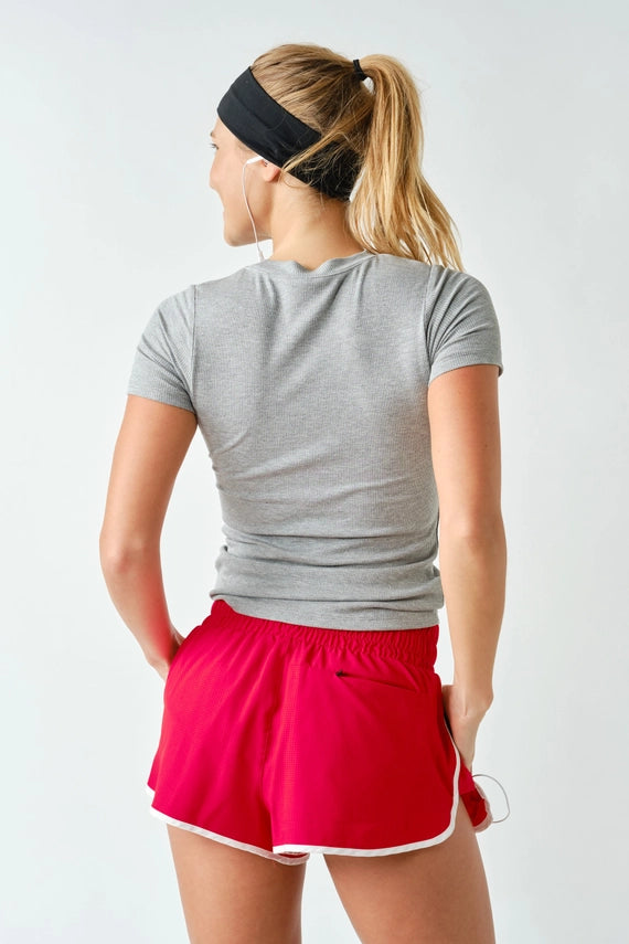 Tiffany Micro Rib Everyday Tee