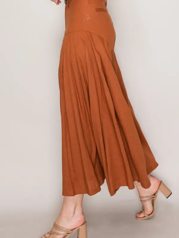 Taryn Pleated Wide Leg Pants
