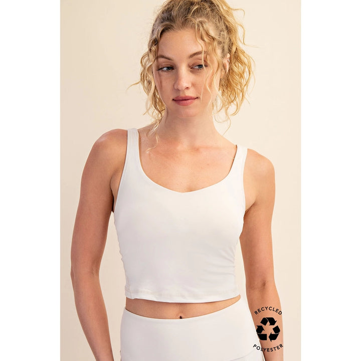 Brenna Butter Soft Cropped Yoga Top