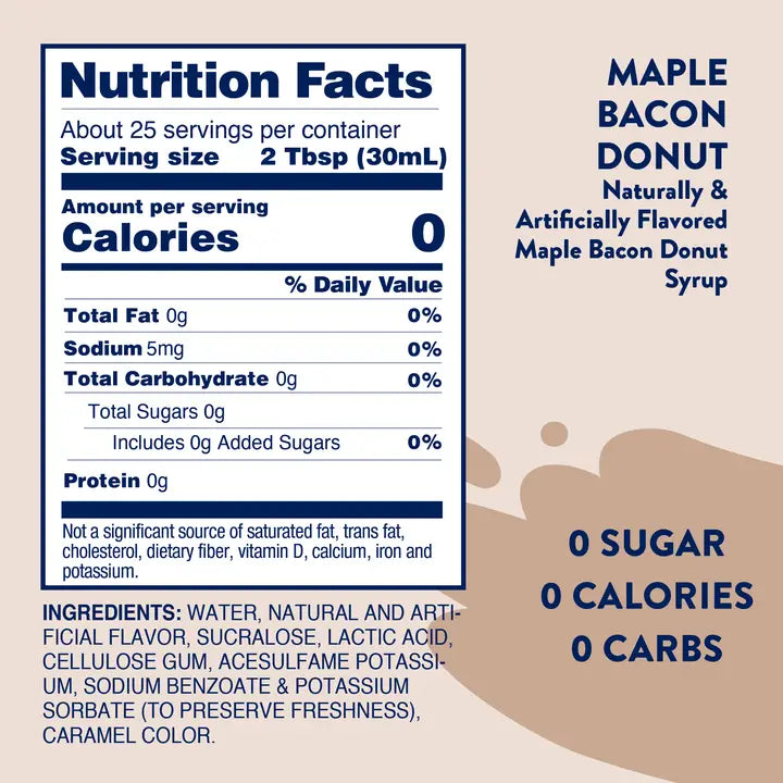 Sugar Free Maple Bacon Donut Syrup