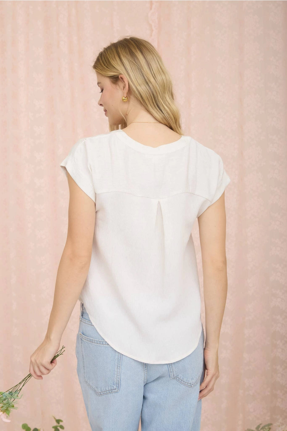 Mariselle Lace Detail Top