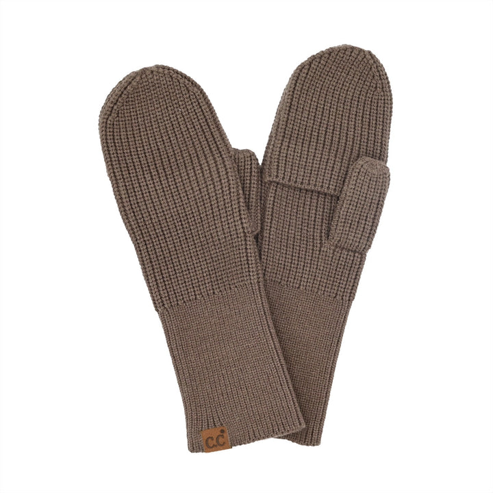 Raylynn Waffle Knit Flip Mittens