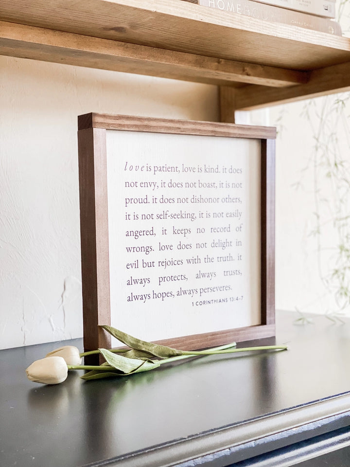 1 Corinthians 13 Sign